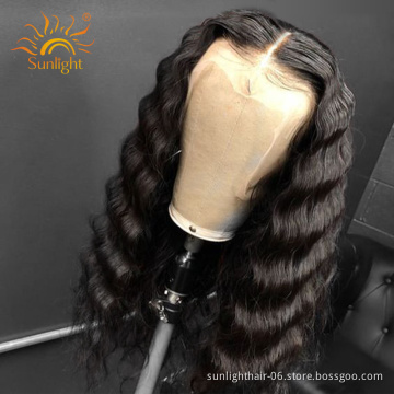 Sunlight 10a Wigs Human Lace Front Transparent Frontal Natural Extensions Aligned Brazilian Virgin Loose Wave Braiding Hair